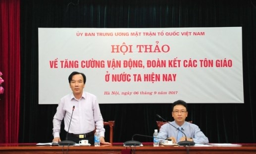 Tăng cường vận động, đoàn kết các tôn giáo (12/9/2017)